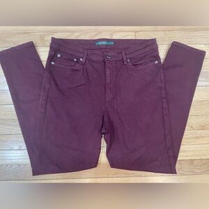 Lauren Ralph Lauren Burgundy Pants